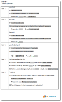 Tenancy agreement qld